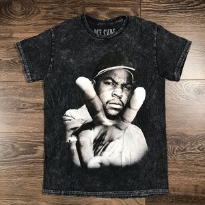 Ice Cube “Peace Out” Men’s Hip-Hop Rap Tee 90’s Retro Stone Wash T-Shirt Size S